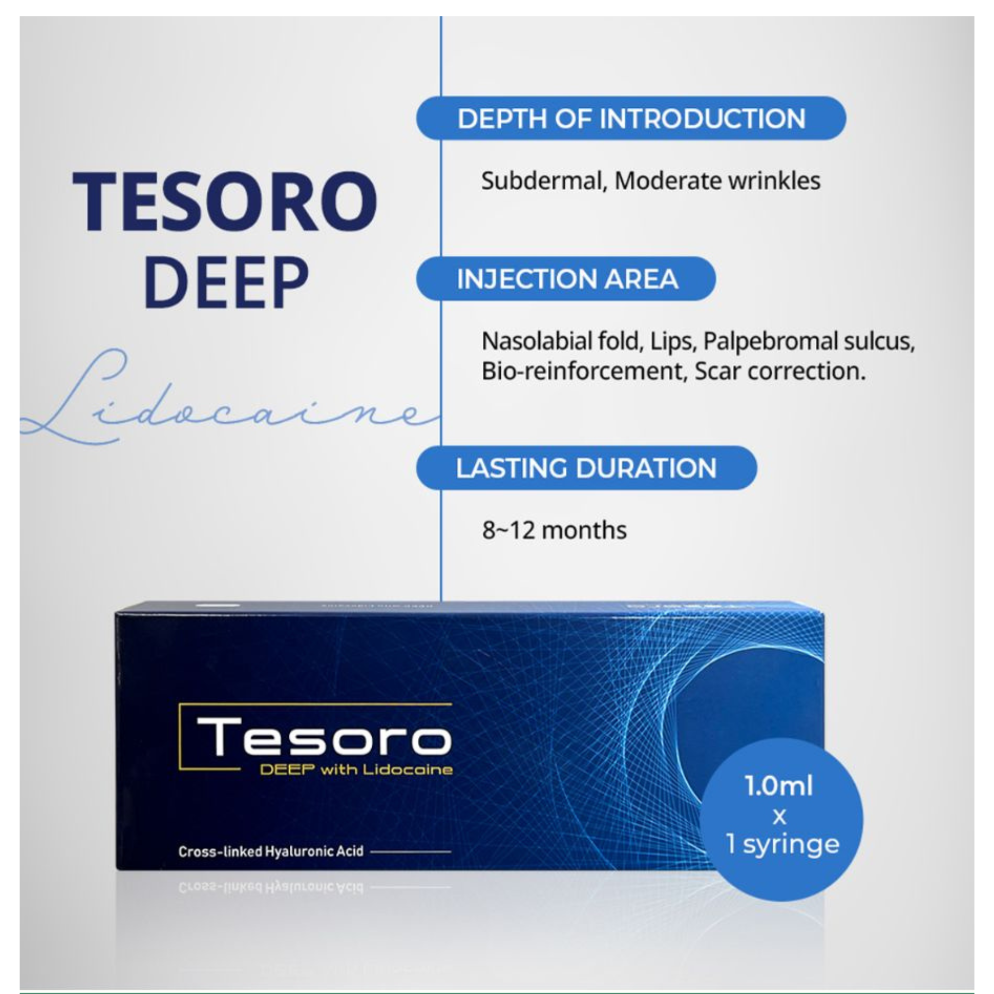 Filler Tesoro deep with Lidocaine